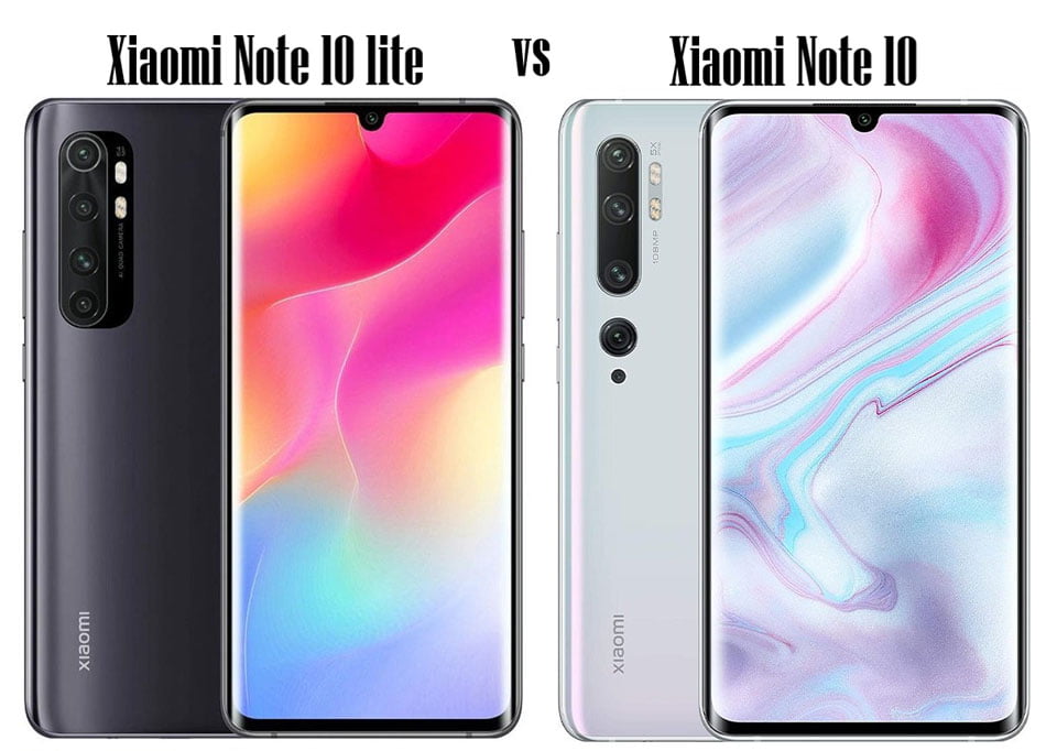 Xiaomi Note 10 lite در برابر Xiaomi Note 10