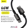 کابل تبدیل USB به Type-C باسئوس مدل CATWJ-C01