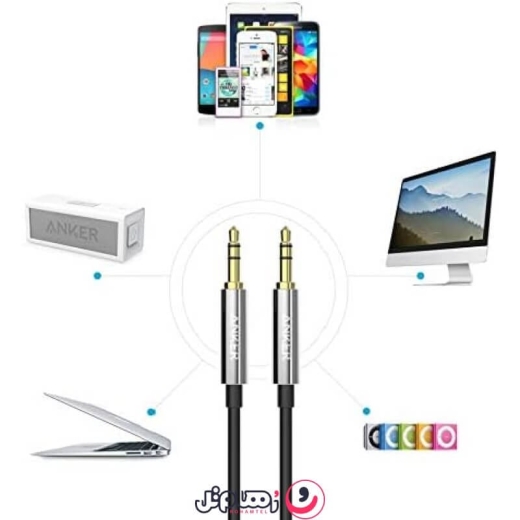 انکر مدل Anker 3.5mm Male to Male Audio Cable A7123H12 Premium
