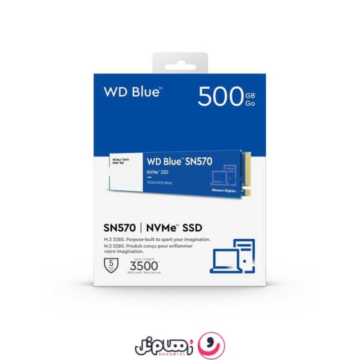 حافظه SSD اینترنال وسترن دیجیتال مدل Blue SN570 M.2 2280 NVMe