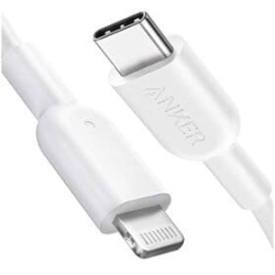 کابل تبدیل Type-C به لایتنینگ انکر مدل Anker Powerline III A8833H21 طول 1.8 متر