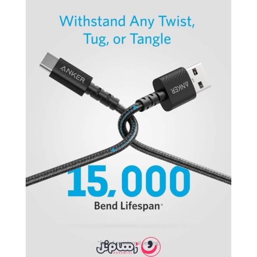 کابل تبدیل USB به Type-C انکر مدل Anker PowerLine Select+ A8022