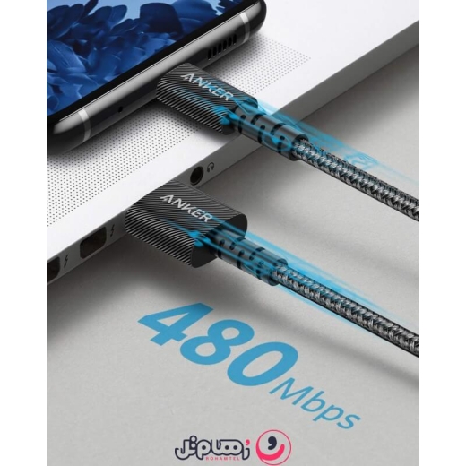 کابل تبدیل USB به Type-C انکر مدل Anker PowerLine Select+ A8022