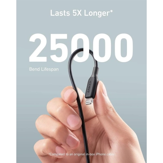 کابل تبدیل USB به لایتنینگ انکر مدل Anker PowerLine III A8812 طول 0.9 متر