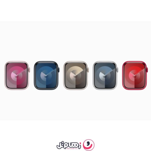 اپل واچ سری 9 مدل 45mm بدنه آلومینیوم با بند سیلیکونی