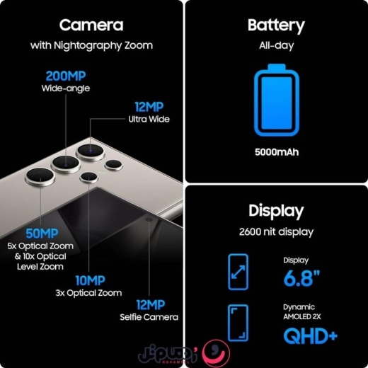 گوشی موبایل سامسونگ Galaxy S24 Ultra 5G