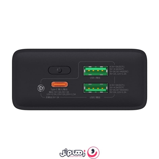 پاوربانک 2۰,۰۰۰ میلی&zwnj;آمپر ۳۰ واتی بیسوس مدل Baseus Adaman2 PPAD0501 Super VOOC