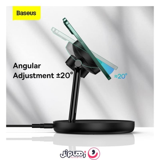 شارژر بی سیم سه کاره ۲۰ واتی بیسوس مدل Baseus Swan WXTE000101