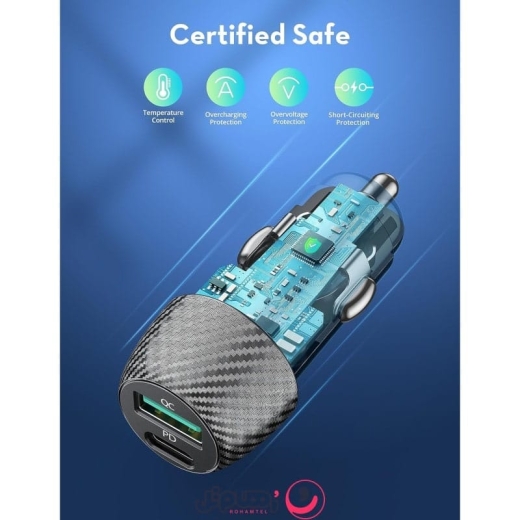 شارژر فندکی راوپاور 49 وات مدل RP-VC030