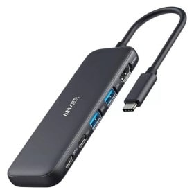 هاب 5 پورت انکر مدل Anker 332 USB-C Hub (5-in-1) A8355 با کابل Type-C