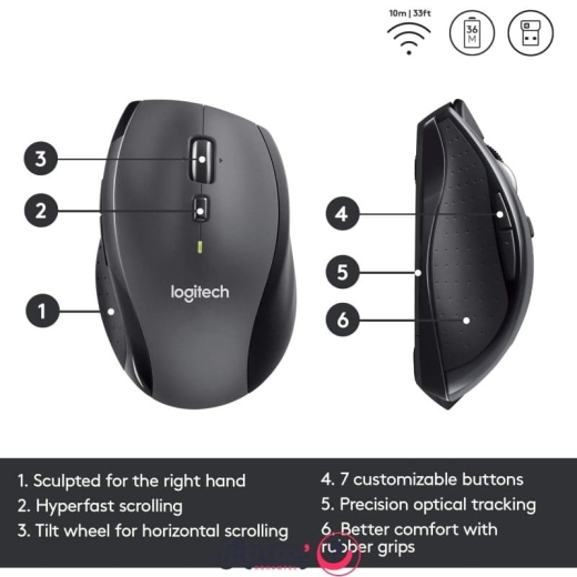 ماوس بی سیم لاجیتک مدل Logitech M705