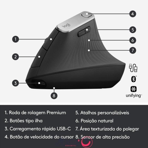 ماوس بی سیم لاجیتک مدل Logitech MX Vertical