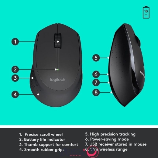 کیبورد و ماوس بی سیم لاجیتک مدل Logitech MK345
