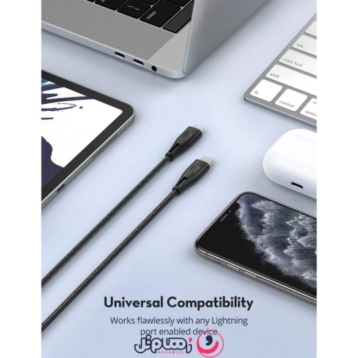 کابل تبدیل Type-C به لایتنینگ راوپاور مدل RP-CB1018 طول 2.0 متر
