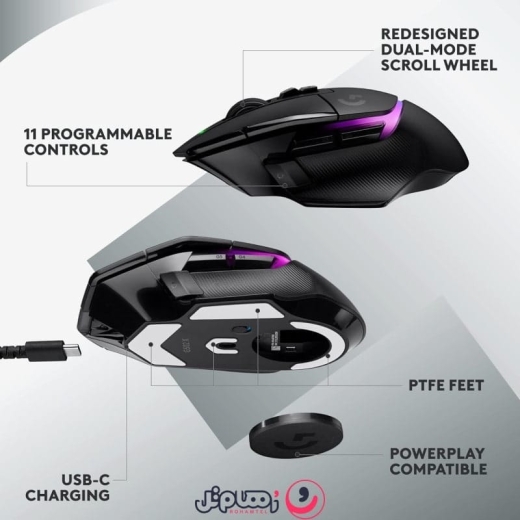 ماوس بی سیم لاجیتک Logitech G502 X Plus Lightspeed