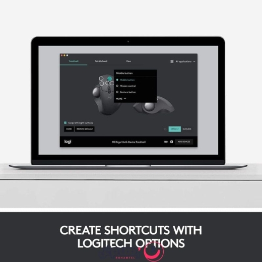 ماوس بی سیم لاجیتک Logitech MX ERGO Wireless Trackball