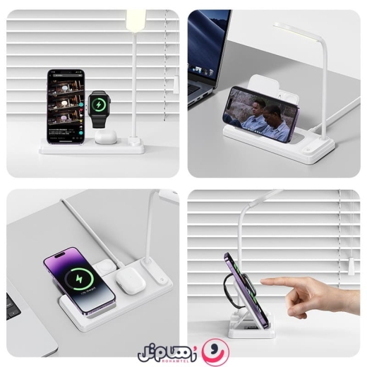 شارژر بی سیم و استند یوسمز مدل USAMS US-CD195