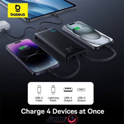 پاوربانک بیسوس مدل Airpow Lite PPAP2-10A ظرفیت 10,000 میلی آمپر (22.5W)