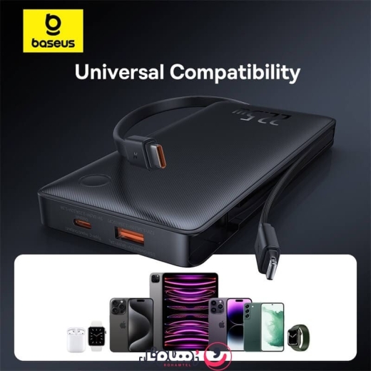 پاوربانک بیسوس مدل Airpow Lite PPAP2-10A ظرفیت 10,000 میلی آمپر (22.5W)