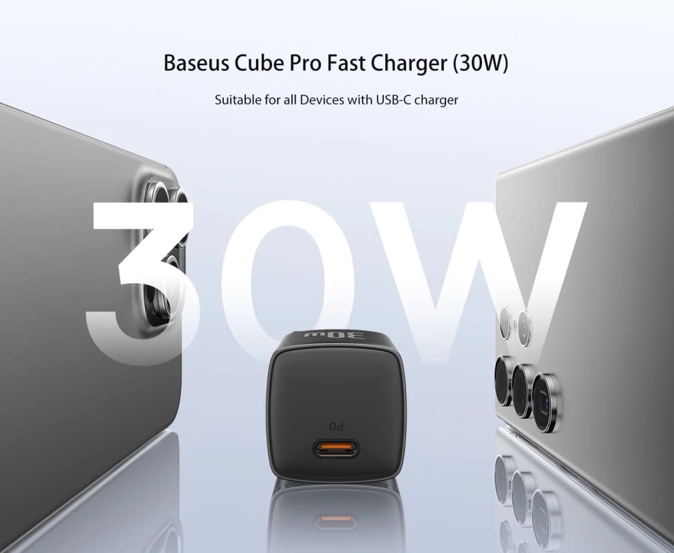 شارژر دیواری 30 وات باسئوس مدل Baseus Cube Pro CCXFK30CE