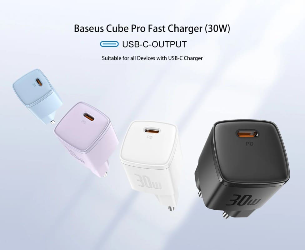 شارژر دیواری 30 وات باسئوس مدل Baseus Cube Pro CCXFK30CE