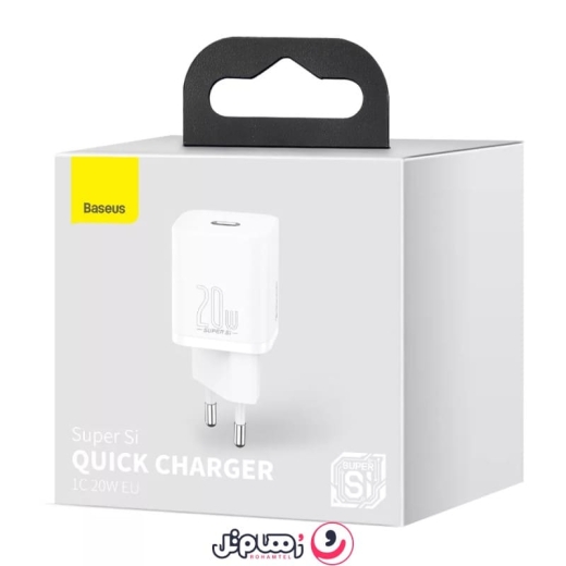 شارژر دیواری بیسوس مدل Super Si Quick Charger 1C 20W EU با توان 20 وات