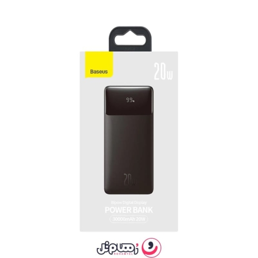 پاوربانک بیسوس مدل Baseus Bipow Digital Display PPDML-N ظرفیت 30,000 میلی آمپر (20W)