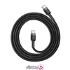 کابل تبدیل Type-C به Type-C بیسوس مدل Baseus Cable Cafule PD2.0 CATKLF-H طول 2 متر با توان 60 وات