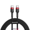 کابل تبدیل Type-C به Type-C بیسوس مدل Baseus Cable Cafule PD2.0 CATKLF-H طول 2 متر با توان 60 وات