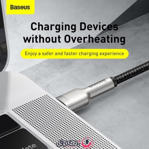 کابل شارژ Type-C به Type-C بیسوس مدل Baseus Metal Data Cable CATJK-D طول 2 متر توان 100 وات