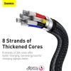 کابل شارژ Type-C به Type-C بیسوس مدل Baseus Metal Data Cable CATJK-D طول 2 متر توان 100 وات