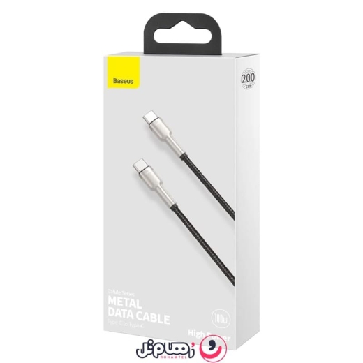 کابل شارژ Type-C به Type-C بیسوس مدل Baseus Metal Data Cable CATJK-D طول 2 متر توان 100 وات