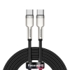 کابل شارژ Type-C به Type-C بیسوس مدل Baseus Metal Data Cable CATJK-D طول 2 متر توان 100 وات