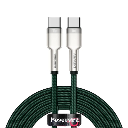 کابل شارژ Type-C به Type-C بیسوس مدل Baseus Metal Data Cable CATJK-D طول 2 متر توان 100 وات