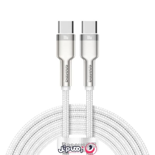 کابل شارژ Type-C به Type-C بیسوس مدل Baseus Metal Data Cable CATJK-D طول 2 متر توان 100 وات