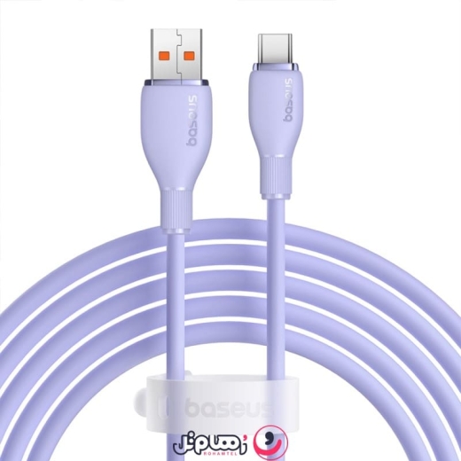 کابل شارژ USB به Type-C بیسوس مدل Pudding CB000054 طول ۱.۲ متر توان ۱۰۰ وات