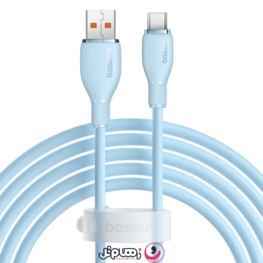 کابل شارژ USB به Type-C بیسوس مدل Pudding CB000054 طول ۱.۲ متر توان ۱۰۰ وات