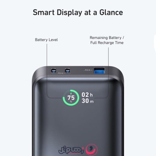 پاوربانک انکر مدل Anker 533 Power Bank A1256 ظرفیت 10,000 میلی آمپر و توان 30 وات