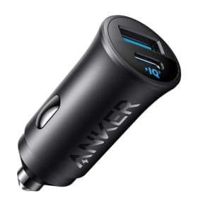 شارژر فندکی انکر 30 وات مدل Anker Car Charger (30W, 2 Ports) A2741