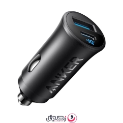 شارژر فندکی انکر 30 وات مدل Anker Car Charger (30W, 2 Ports) A2741