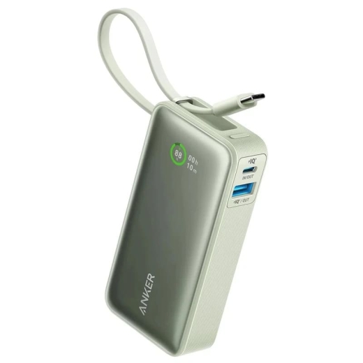 پاوربانک انکر Anker Nano مدل A۱۲۵۹ ظرفیت ۱۰۰۰۰ میلی&zwnj;آمپر ساعت توان ۳۰ وات