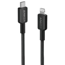 کابل تبدیل Type-C به لایتنینگ انکر مدل Anker 322 USB-C to Lightning A81B5 طول 0.9 متر