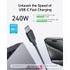 کابل تبدیل Type-C به Type-C انکر مدل Anker 544 USB-C to USB-C A80F6 طول 1.8 متر