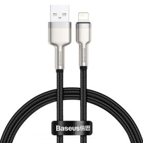 کابل USB به لایتنینگ بیسوس مدل Baseus Metal Data Cable CALJK-01 به طول 0.25 متر