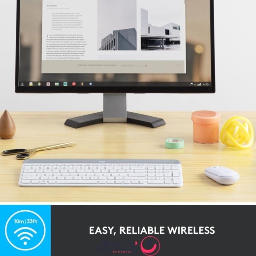 کیبورد و ماوس بی سیم لاجیتک مدل Logitech MK470 SLIM