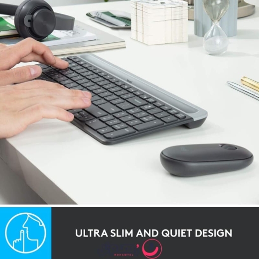 کیبورد و ماوس بی سیم لاجیتک مدل Logitech MK470 SLIM