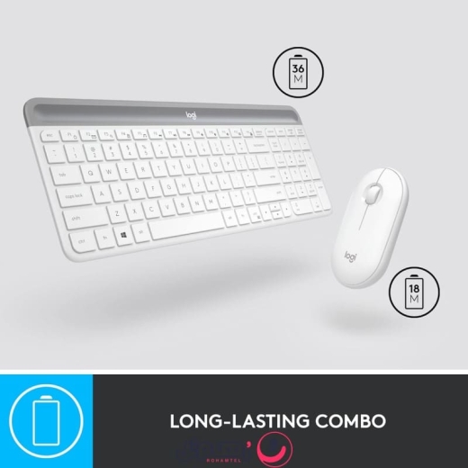 کیبورد و ماوس بی سیم لاجیتک مدل Logitech MK470 SLIM