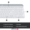 کیبورد و ماوس بی سیم لاجیتک مدل Logitech MK470 SLIM
