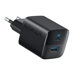 شارژر دیواری انکر Anker ۳۲۳ توان ۳۳ وات دو پورت مدل A۲۳۳۱ رنگ مشکی