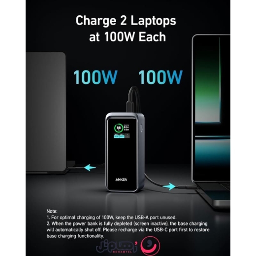 پاوربانک انکر مدل Anker Prime Power Bank A1336 ظرفیت 20,۰۰۰ میلی آمپر و توان 200 وات